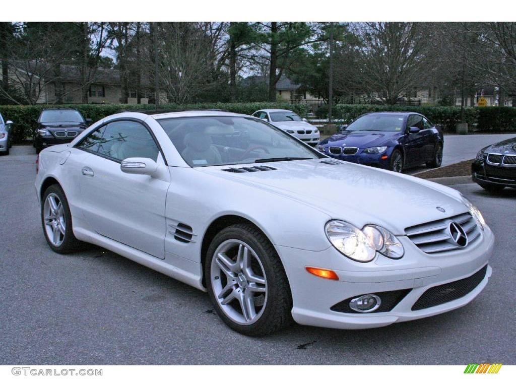 2008 SL 550 Roadster - Alabaster White / Stone photo #1