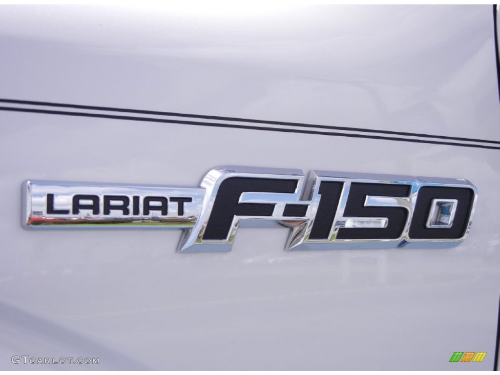 2011 F150 Lariat SuperCrew - White Platinum Metallic Tri-Coat / Black photo #4