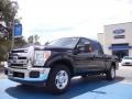 2012 Black Ford F350 Super Duty XLT Crew Cab  photo #1