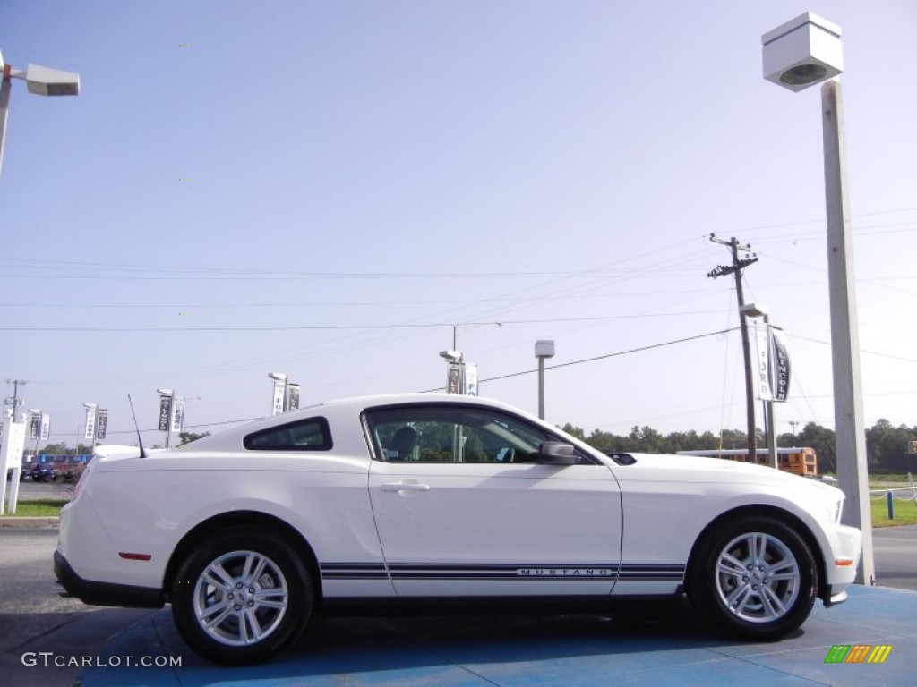 2011 Mustang V6 Premium Coupe - Performance White / Stone photo #6