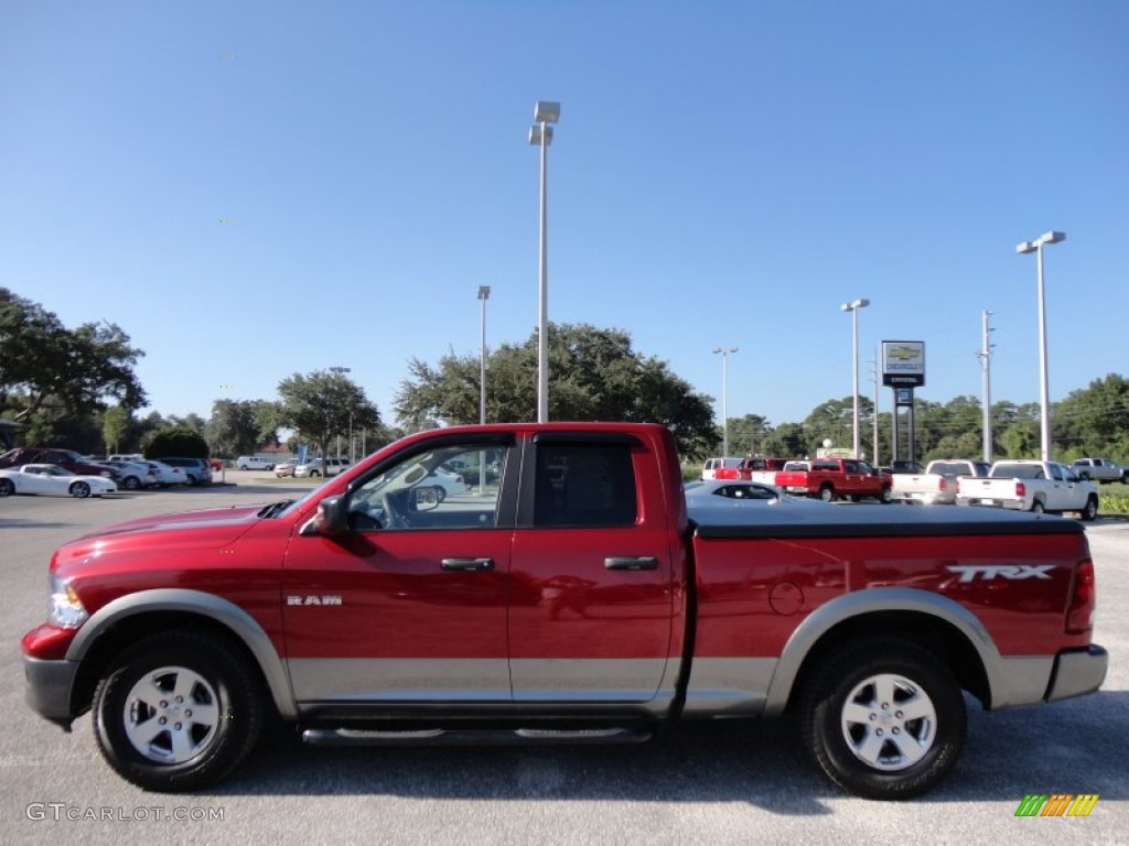 2009 Ram 1500 TRX Quad Cab - Inferno Red Crystal Pearl / Dark Slate/Medium Graystone photo #2