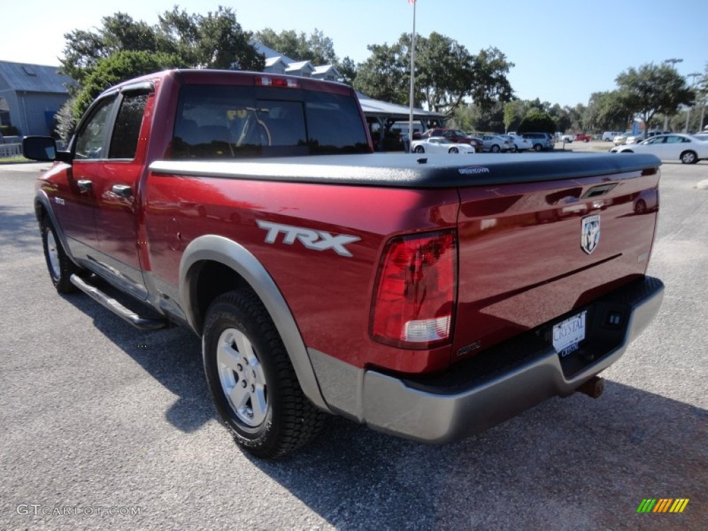 2009 Ram 1500 TRX Quad Cab - Inferno Red Crystal Pearl / Dark Slate/Medium Graystone photo #3