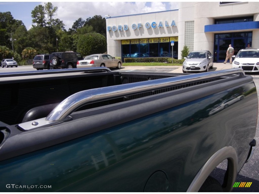 2000 F150 Lariat Extended Cab - Amazon Green Metallic / Medium Parchment photo #11