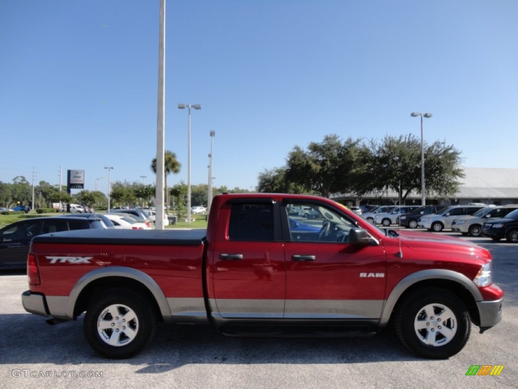 2009 Ram 1500 TRX Quad Cab - Inferno Red Crystal Pearl / Dark Slate/Medium Graystone photo #11