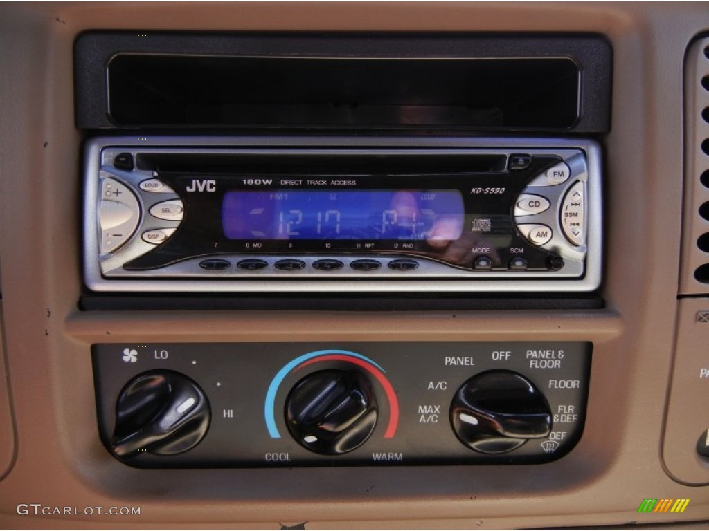 2000 F150 Lariat Extended Cab - Amazon Green Metallic / Medium Parchment photo #25