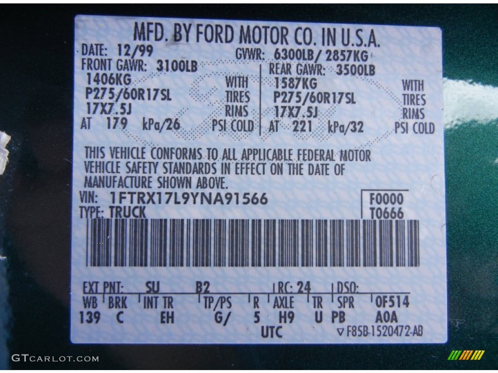 2000 F150 Lariat Extended Cab - Amazon Green Metallic / Medium Parchment photo #29