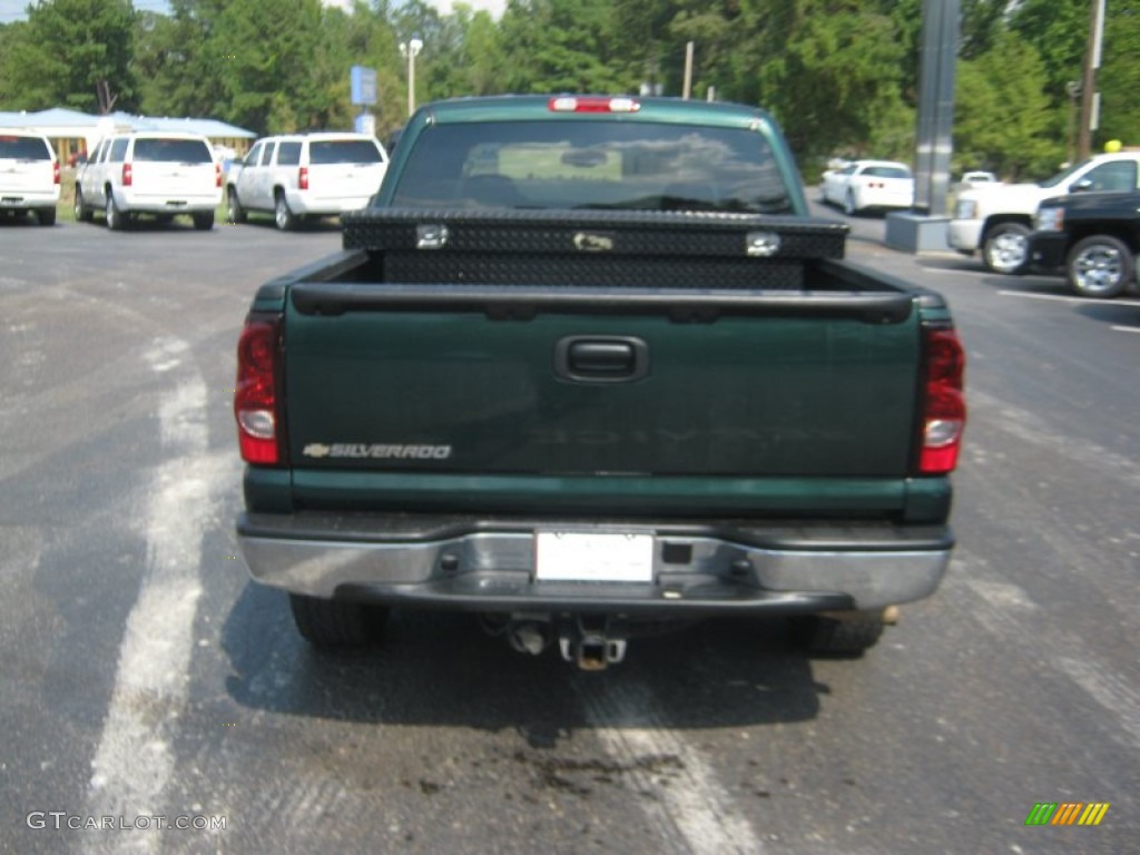 2006 Silverado 1500 Z71 Crew Cab 4x4 - Dark Green Metallic / Tan photo #4
