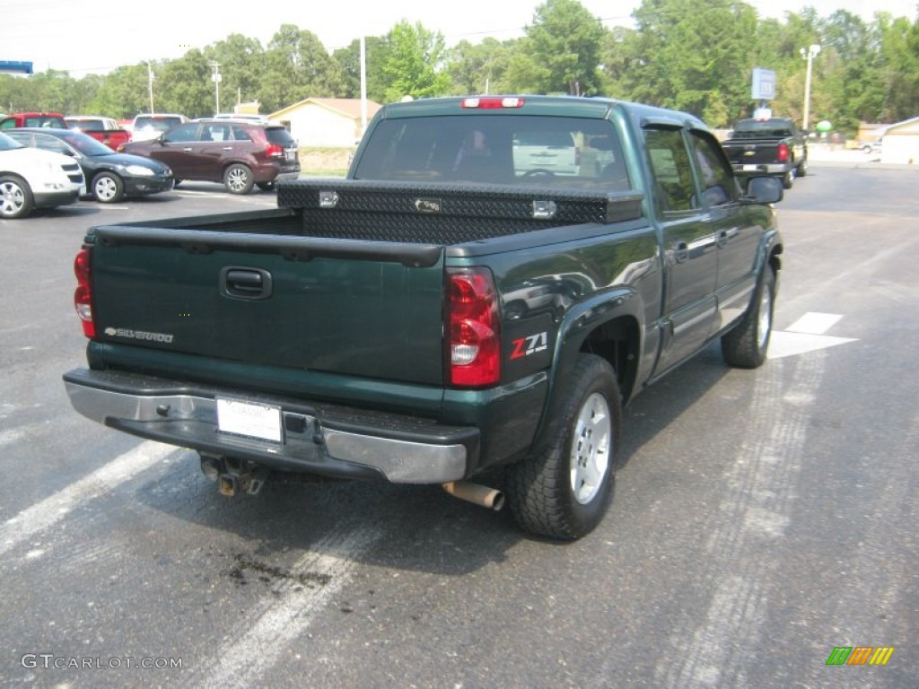2006 Silverado 1500 Z71 Crew Cab 4x4 - Dark Green Metallic / Tan photo #5