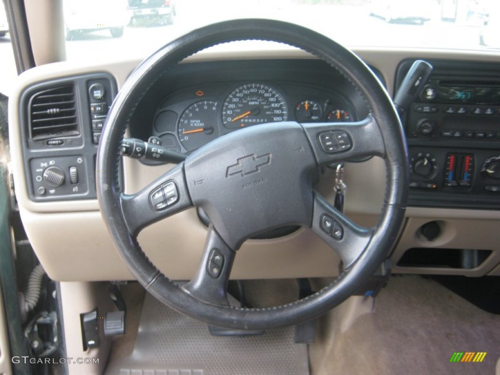 2006 Chevrolet Silverado 1500 Z71 Crew Cab 4x4 Tan Steering Wheel Photo #53415003