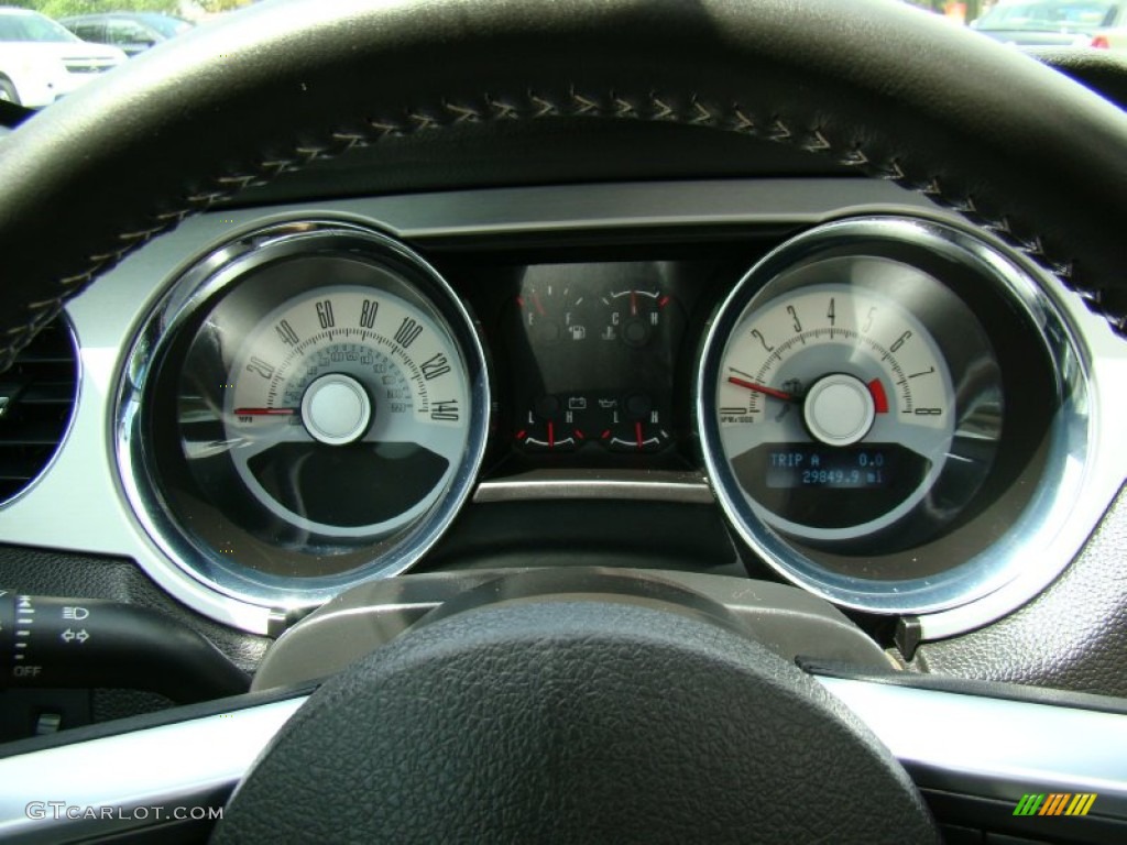 2010 Ford Mustang GT Premium Coupe Gauges Photo #53415877