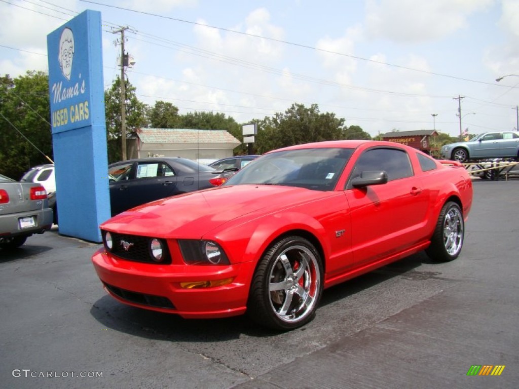 2007 Mustang GT Deluxe Coupe - Torch Red / Dark Charcoal photo #4