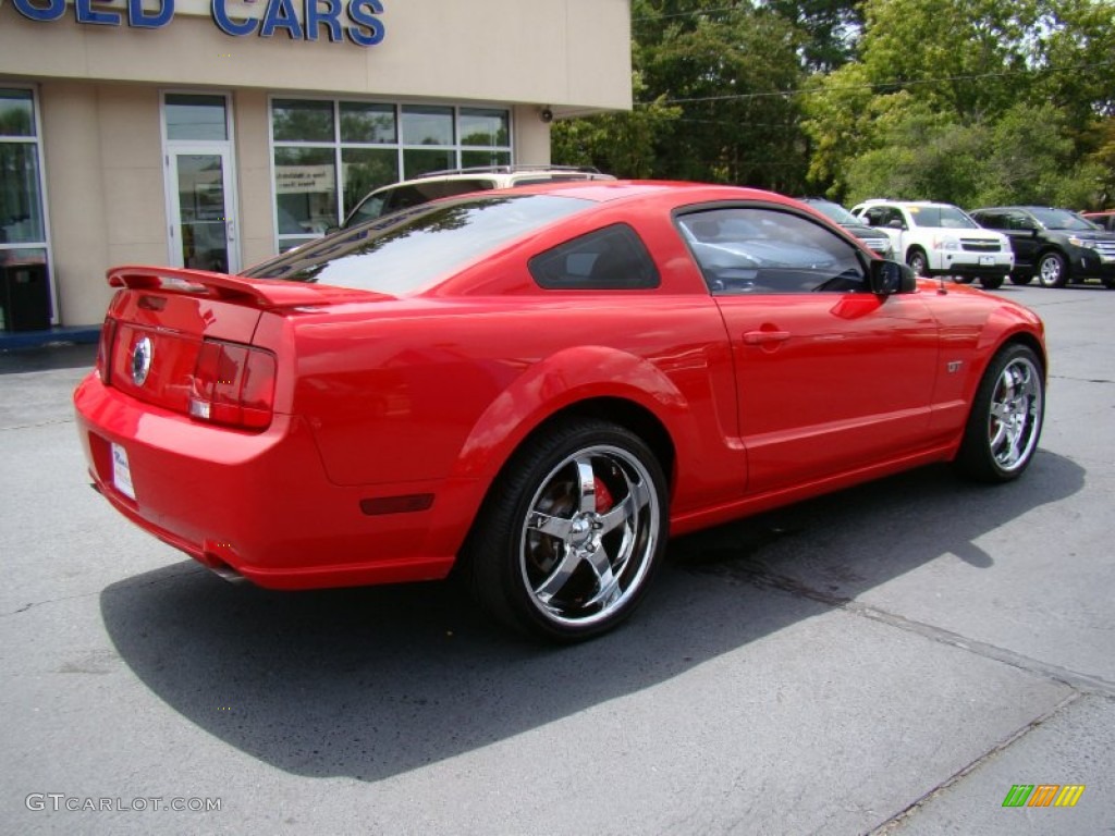 2007 Mustang GT Deluxe Coupe - Torch Red / Dark Charcoal photo #8