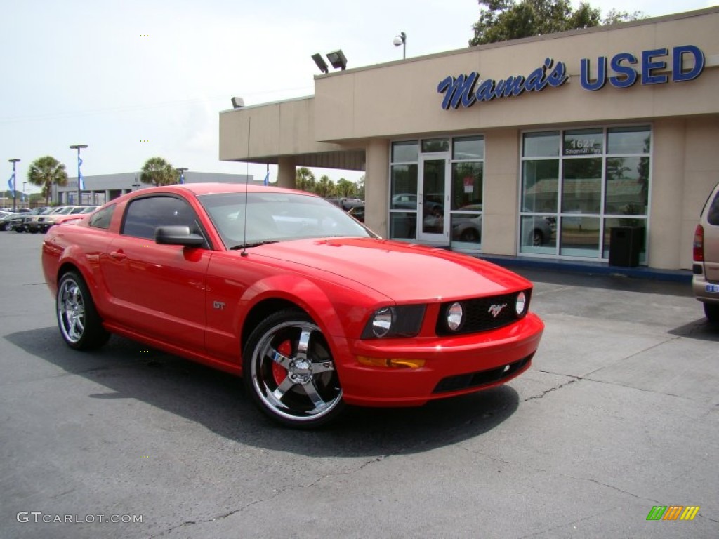 2007 Mustang GT Deluxe Coupe - Torch Red / Dark Charcoal photo #27