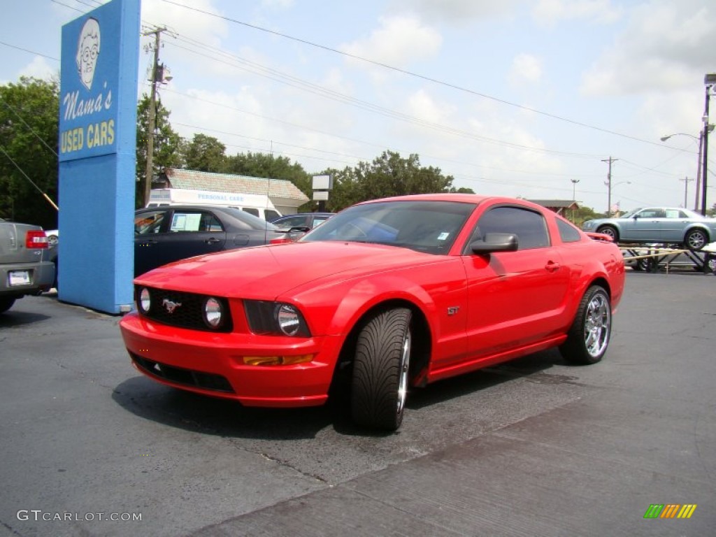 2007 Mustang GT Deluxe Coupe - Torch Red / Dark Charcoal photo #28