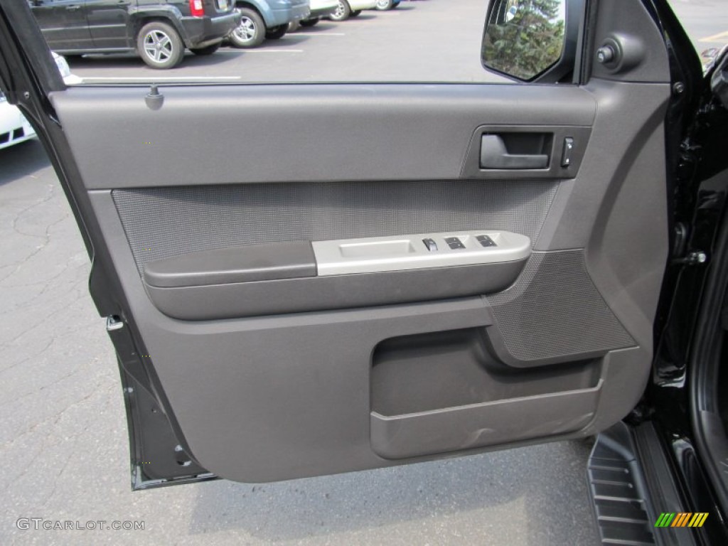 2012 Ford Escape XLT V6 4WD Charcoal Black Door Panel Photo #53417500