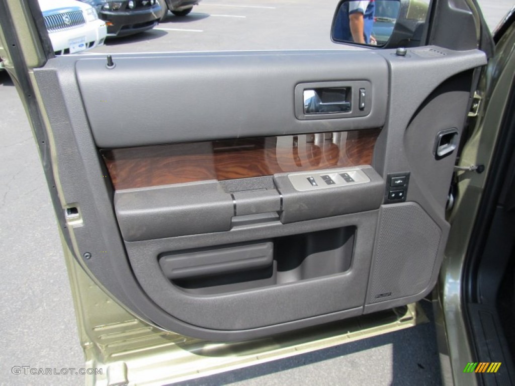 2012 Ford Flex SEL AWD Charcoal Black Door Panel Photo #53417740