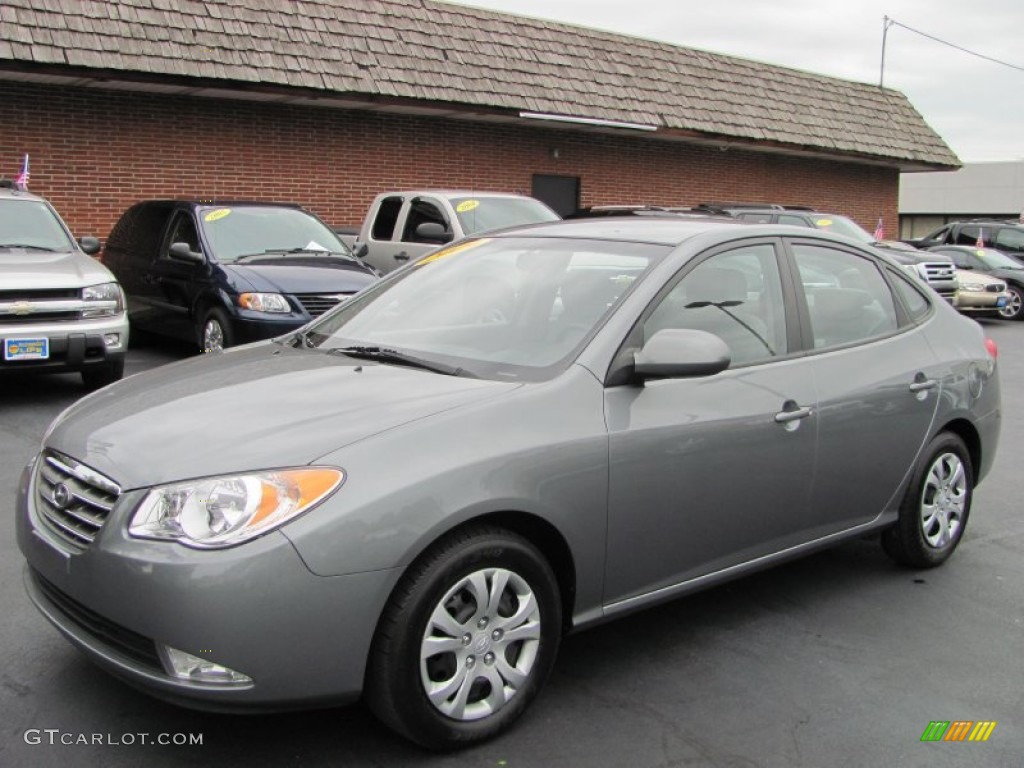 2009 Elantra GLS Sedan - Carbon Gray / Gray photo #1
