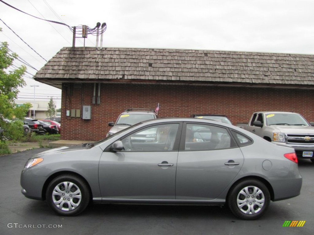 2009 Elantra GLS Sedan - Carbon Gray / Gray photo #4