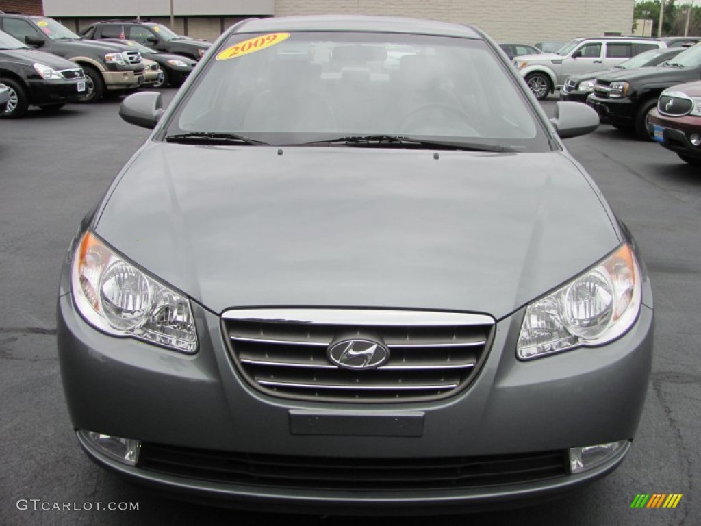 2009 Elantra GLS Sedan - Carbon Gray / Gray photo #19