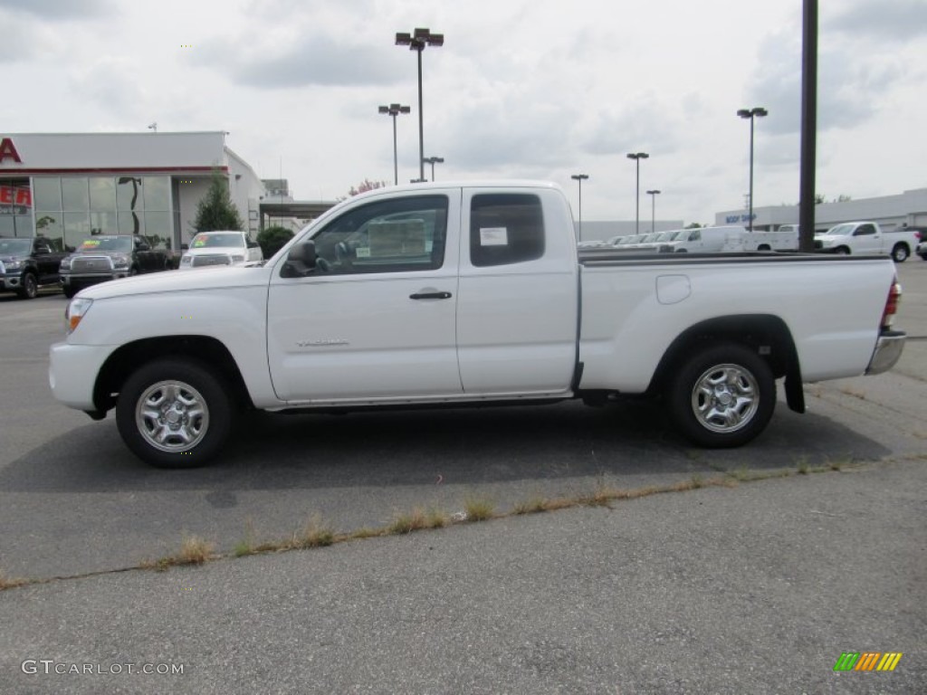 2011 Tacoma Access Cab - Super White / Graphite Gray photo #1