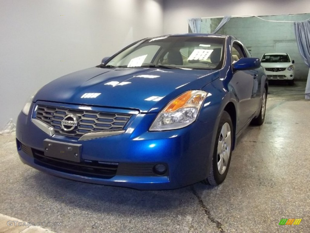 2008 Altima 2.5 S Coupe - Azure Blue Metallic / Frost photo #1