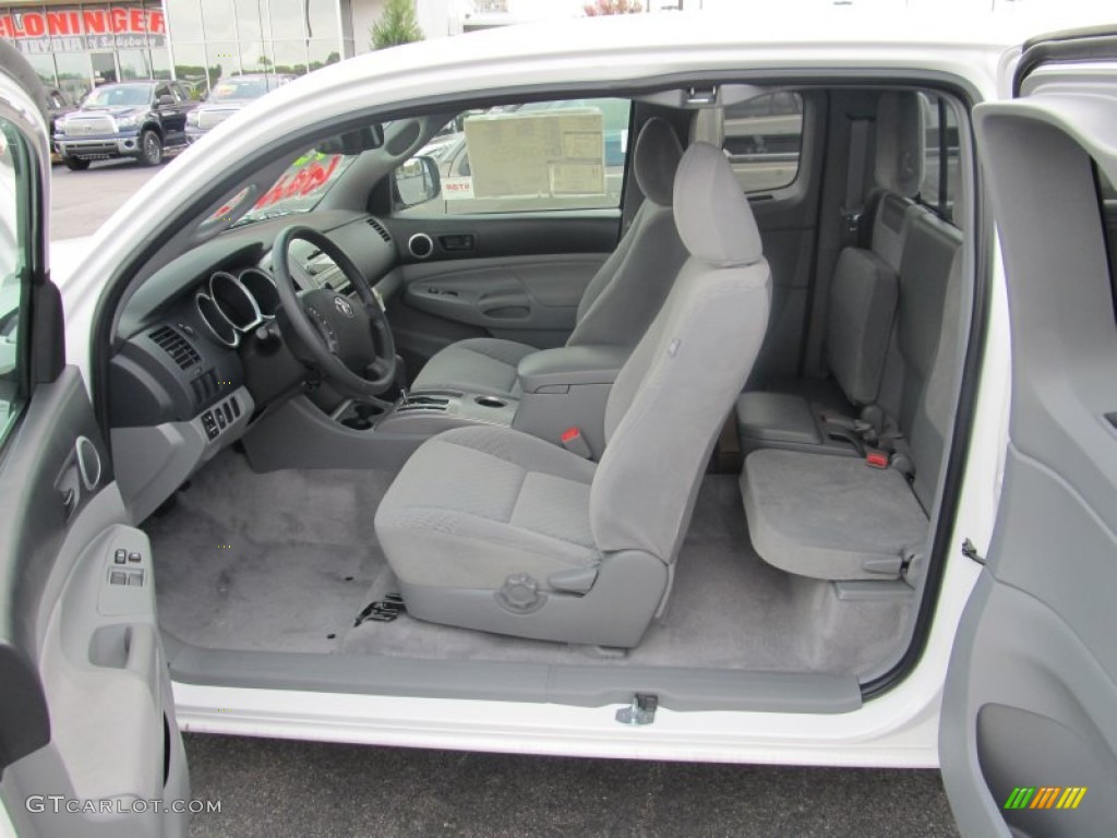 Graphite Gray Interior 2011 Toyota Tacoma Access Cab Photo #53424574