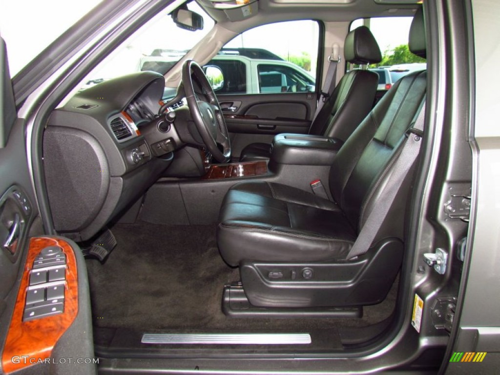 Ebony Interior 2008 Chevrolet Avalanche LTZ Photo #53424617