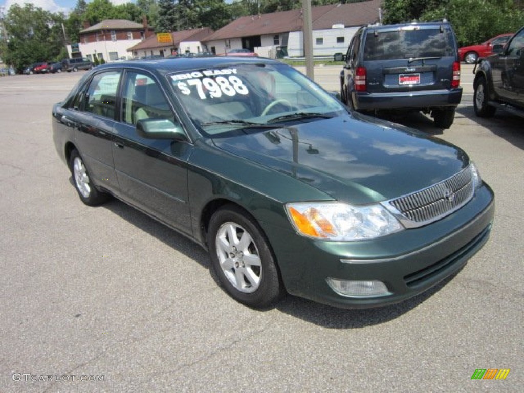 2001 Avalon XLS - Woodland Green Pearl / Stone photo #7