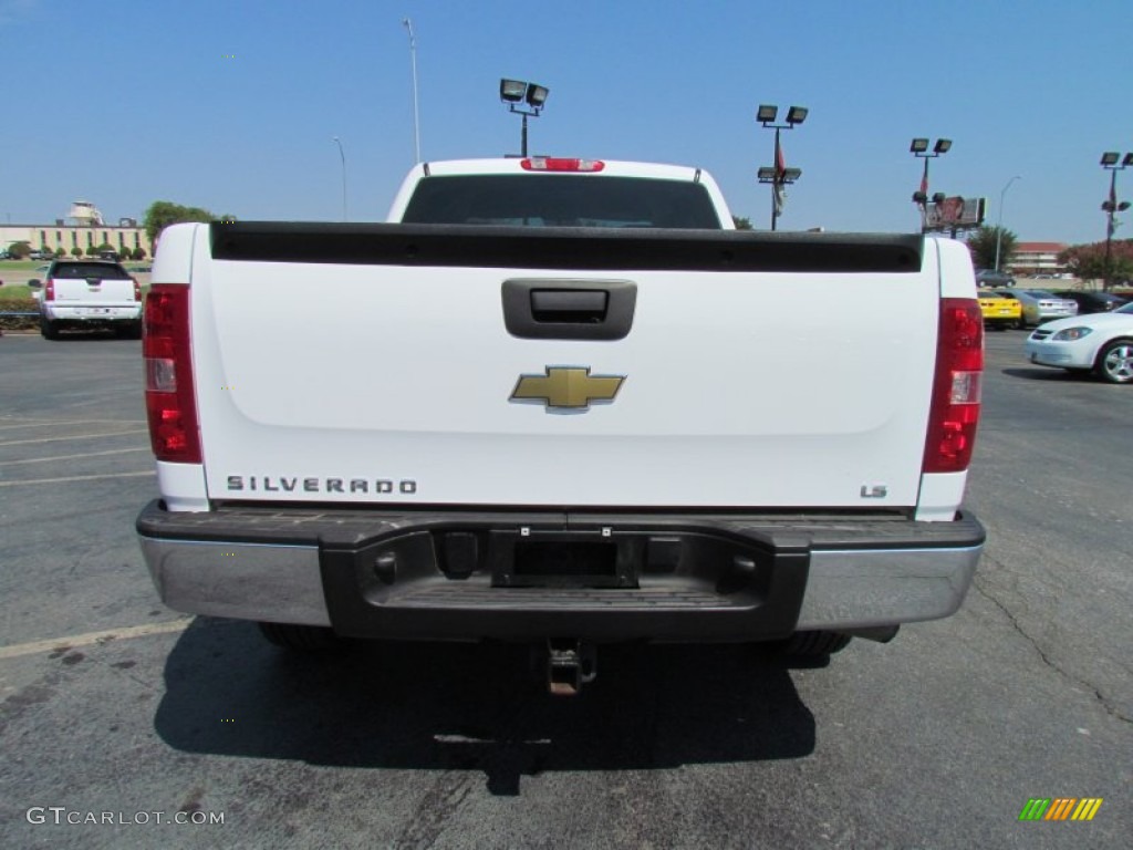 2009 Silverado 1500 LS Extended Cab 4x4 - Summit White / Dark Titanium photo #6