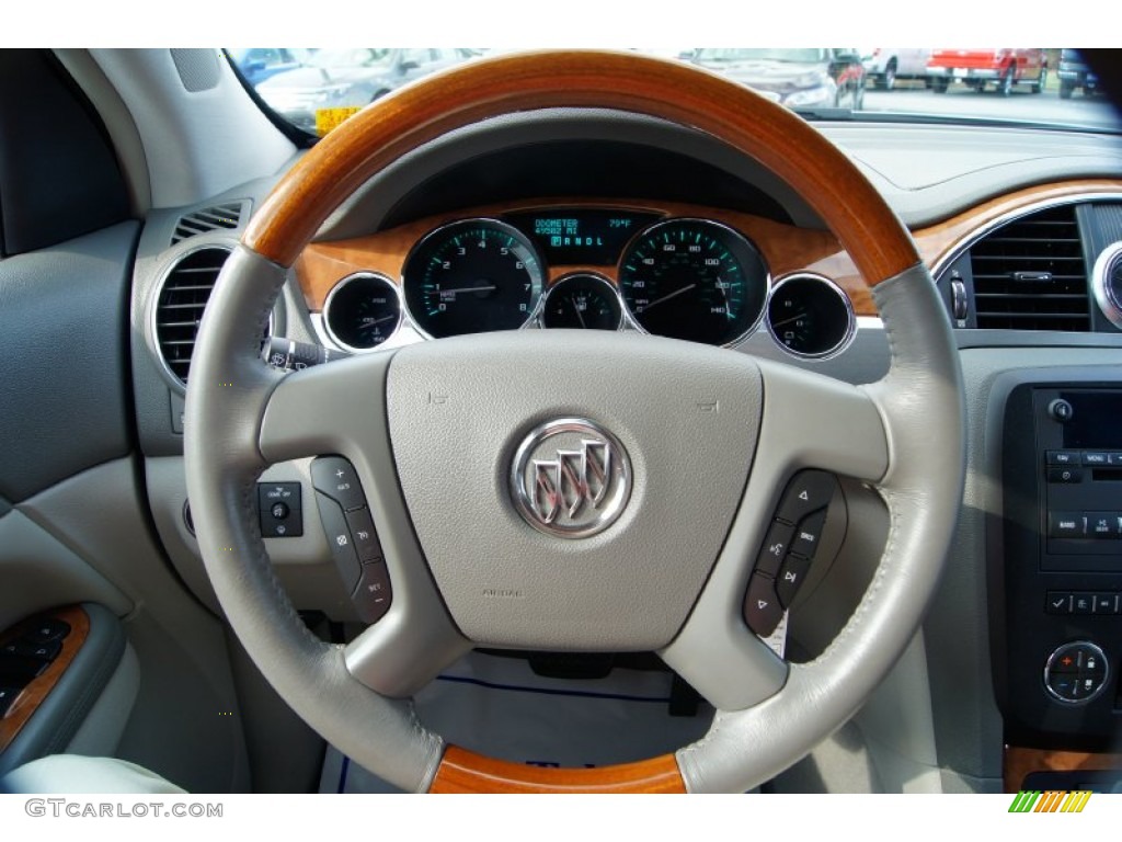 2008 Buick Enclave CX Cashmere/Cocoa Steering Wheel Photo #53426647