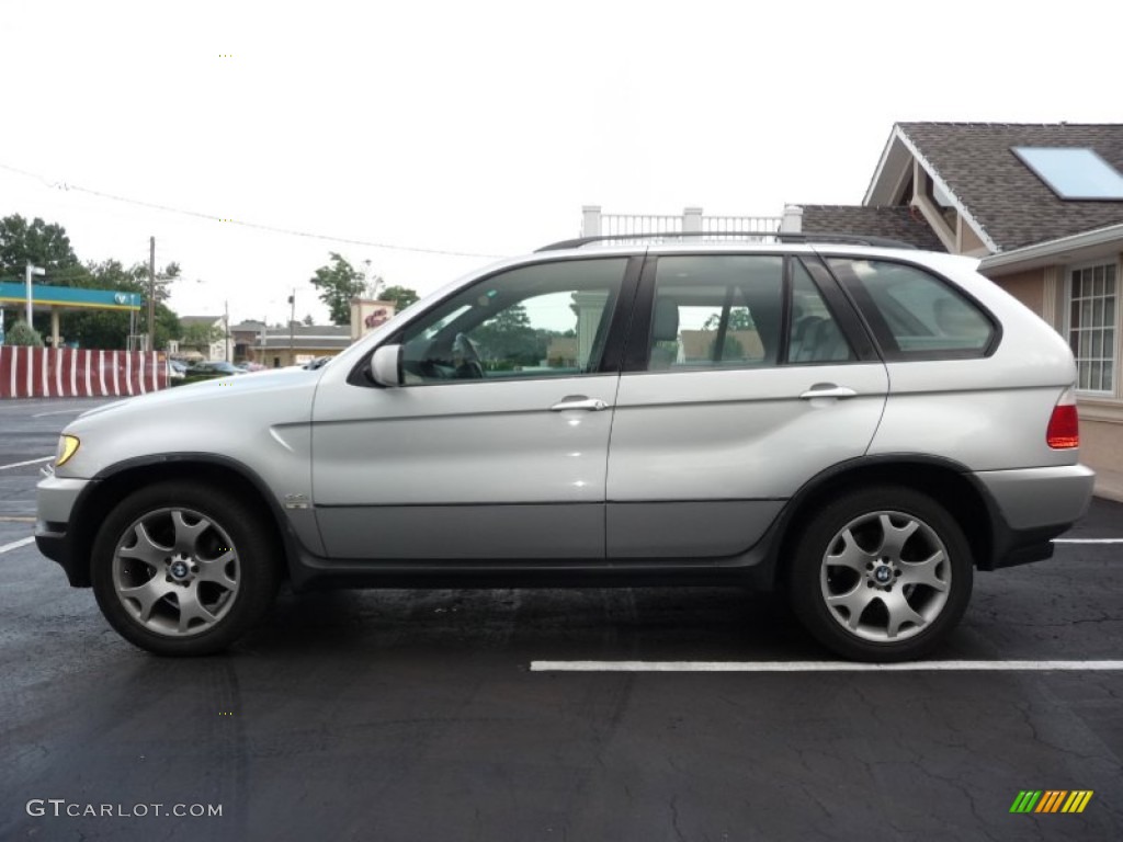 Titanium Silver Metallic 2000 BMW X5 4.4i Exterior Photo #53427718