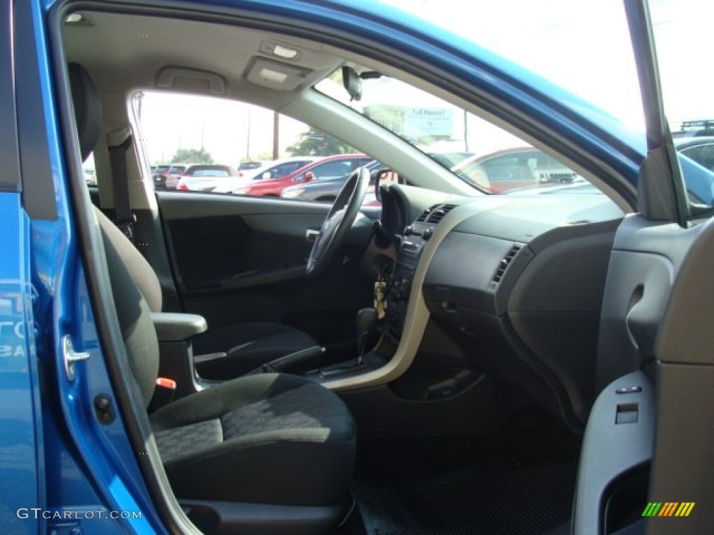 2009 Corolla S - Blue Streak Metallic / Dark Charcoal photo #8