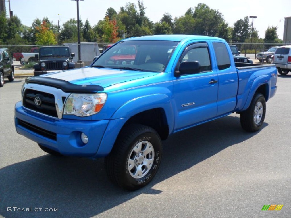 2005 Tacoma V6 Access Cab 4x4 - Speedway Blue / Graphite Gray photo #1