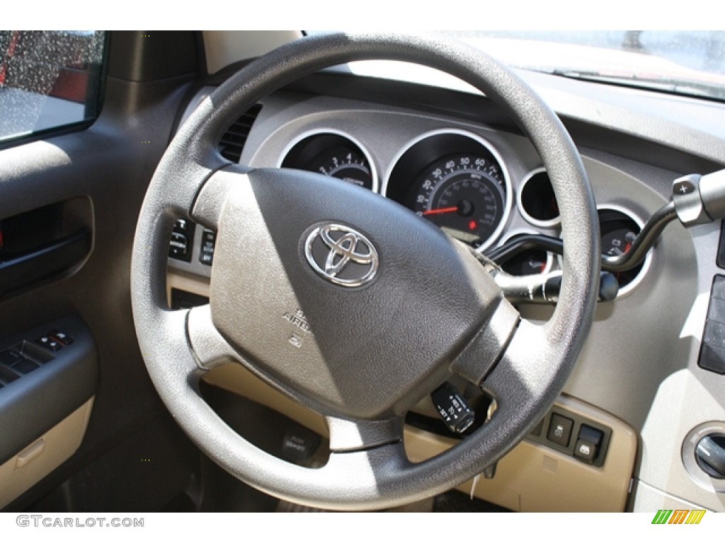 2010 Tundra CrewMax 4x4 - Radiant Red / Graphite Gray photo #14