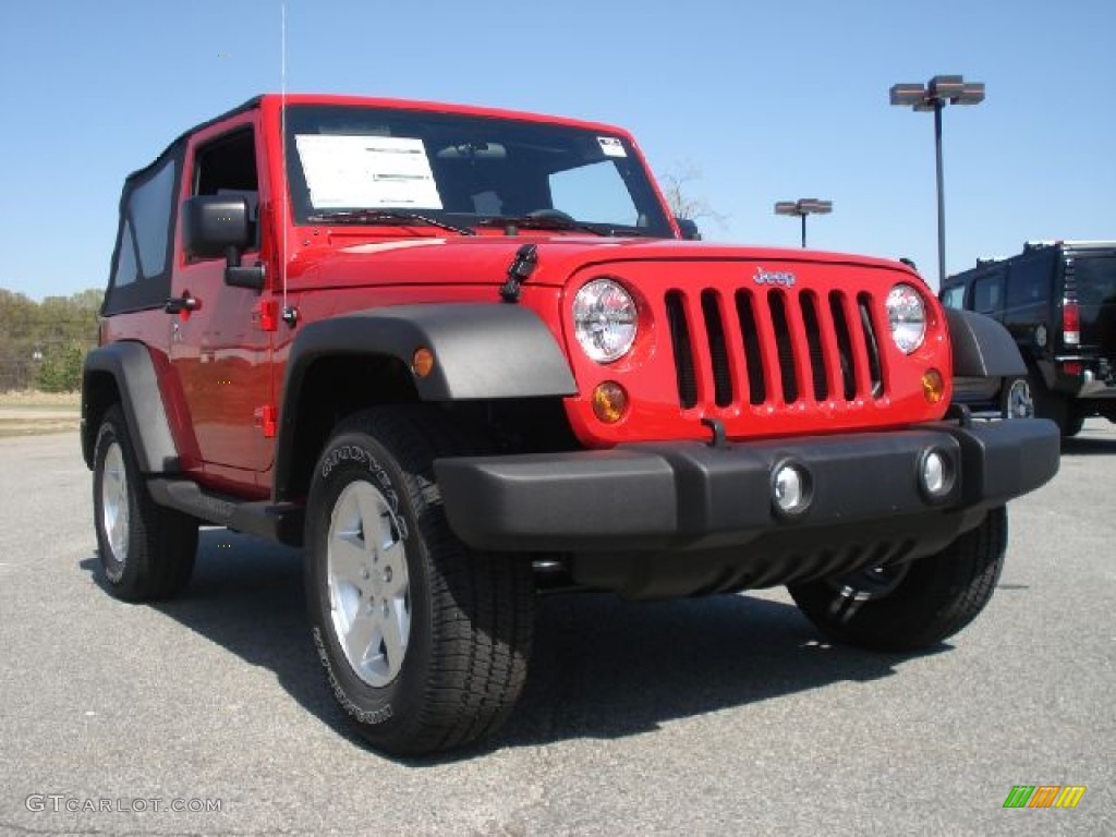 Flame Red Jeep Wrangler