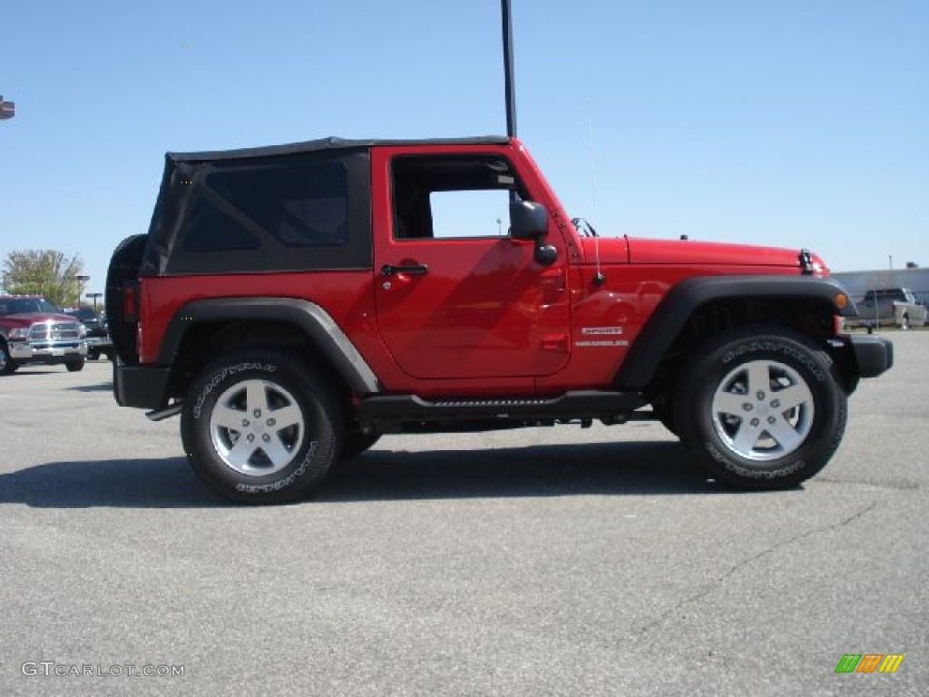 2011 Wrangler Sport S 4x4 - Flame Red / Black photo #2