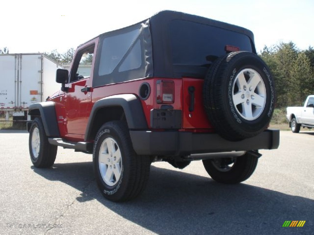 2011 Wrangler Sport S 4x4 - Flame Red / Black photo #5