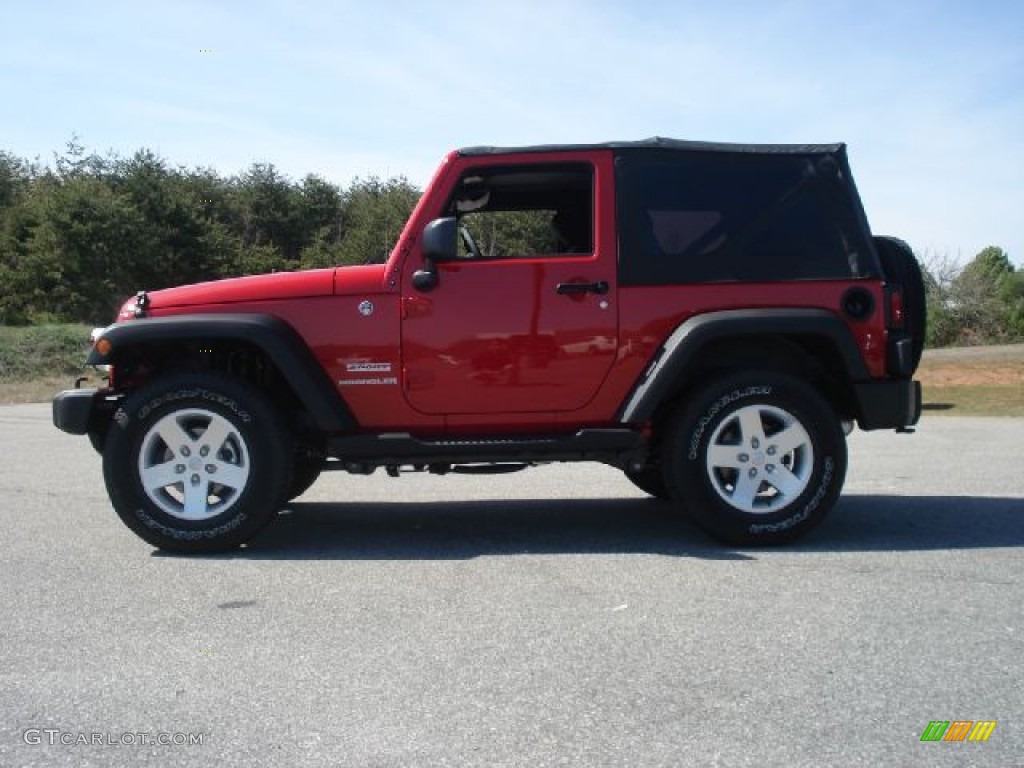 2011 Wrangler Sport S 4x4 - Flame Red / Black photo #6