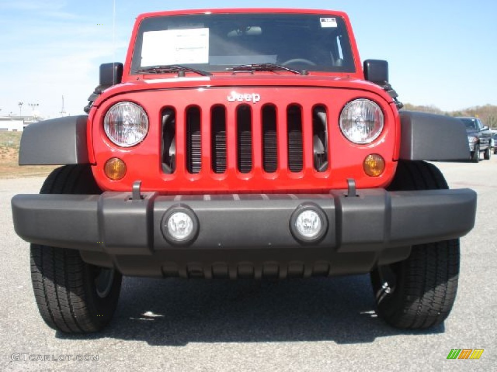 2011 Wrangler Sport S 4x4 - Flame Red / Black photo #8