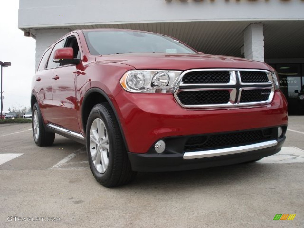 2011 Durango Crew - Inferno Red Crystal Pearl / Dark Graystone/Medium Graystone photo #1