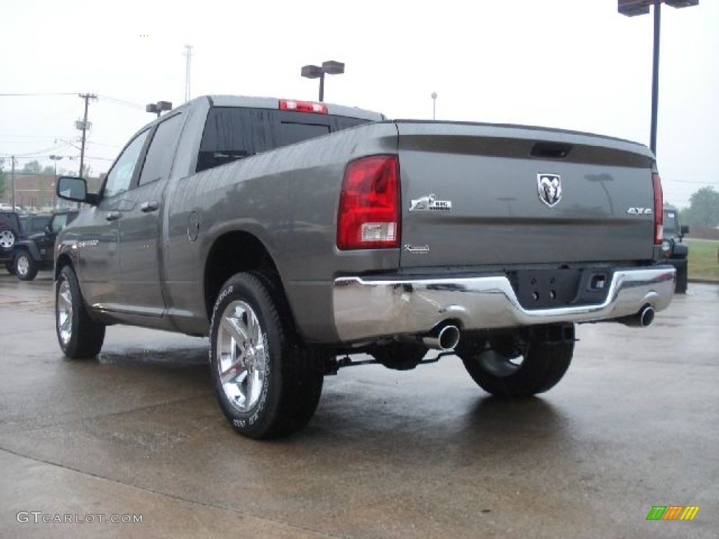 2011 Ram 1500 Big Horn Quad Cab 4x4 - Mineral Gray Metallic / Dark Slate Gray/Medium Graystone photo #3