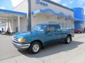 1997 Cayman Green Metallic Ford Ranger XLT Extended Cab #53410478