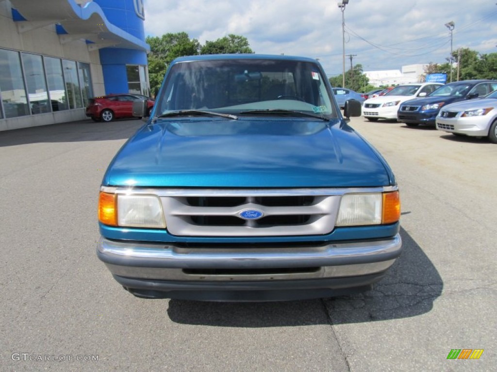 1997 Ranger XLT Extended Cab - Cayman Green Metallic / Medium Graphite photo #8