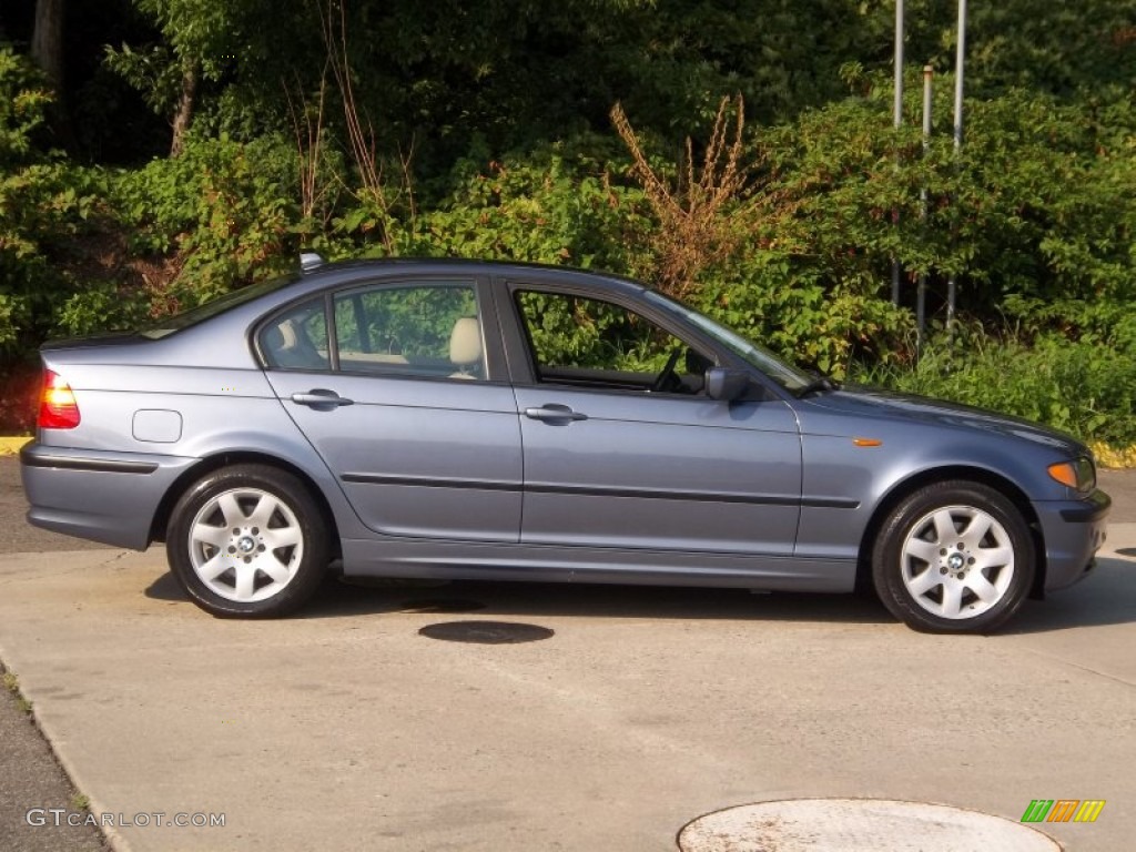 2004 3 Series 325xi Sedan - Steel Blue Metallic / Sand photo #4