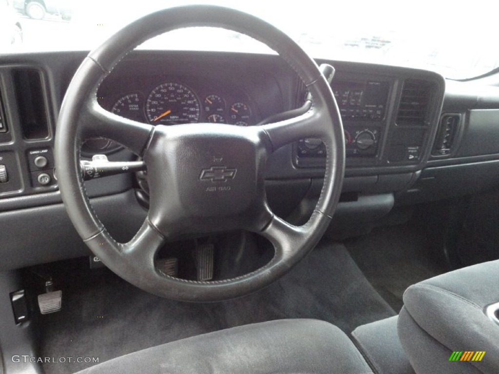 2000 Chevrolet Silverado 1500 Regular Cab Graphite Steering Wheel Photo #53433544