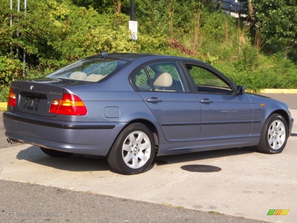 2004 3 Series 325xi Sedan - Steel Blue Metallic / Sand photo #5