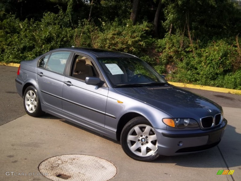 2004 3 Series 325xi Sedan - Steel Blue Metallic / Sand photo #25