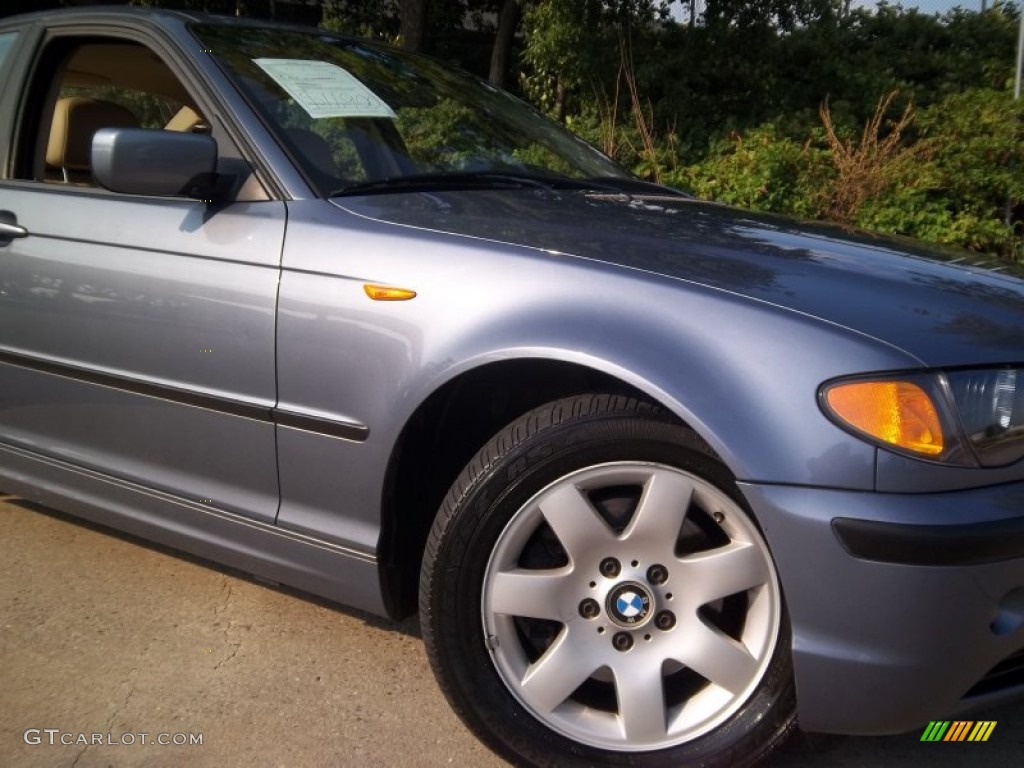 2004 3 Series 325xi Sedan - Steel Blue Metallic / Sand photo #27