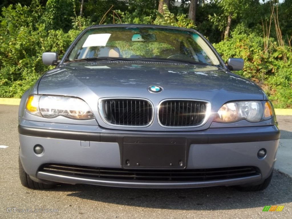 2004 3 Series 325xi Sedan - Steel Blue Metallic / Sand photo #30