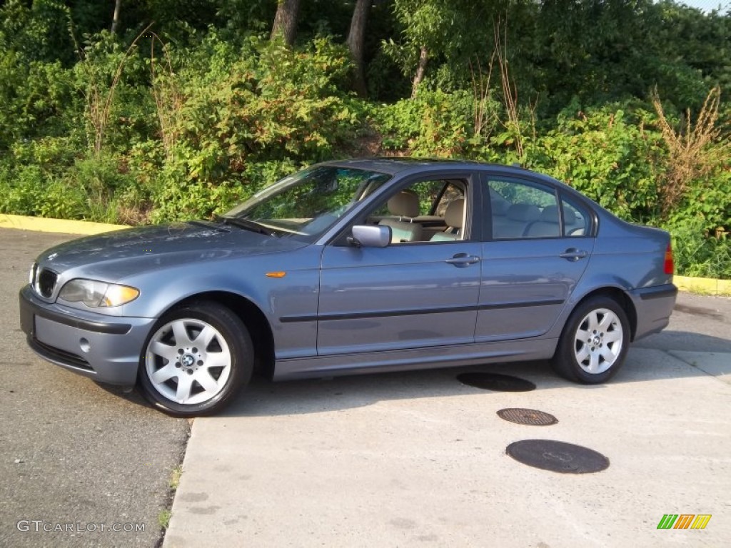 2004 3 Series 325xi Sedan - Steel Blue Metallic / Sand photo #33
